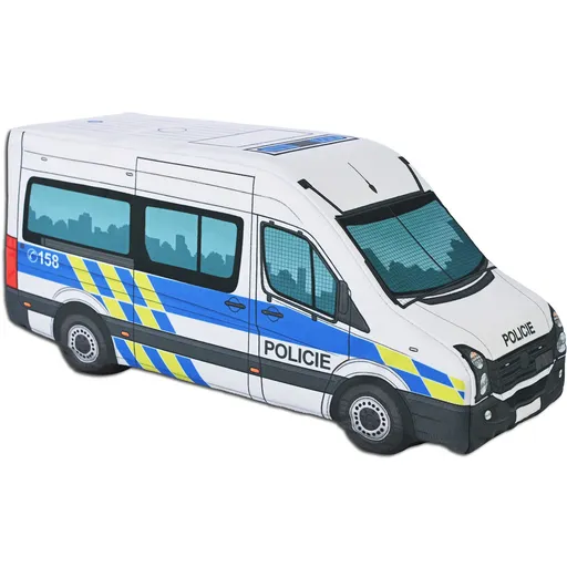 Plyšová dodávka policie (Velikost dodávky: Medium)