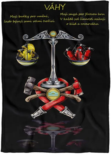 Deka Hasičské znamení Váhy (Podšití beránkem: NE)