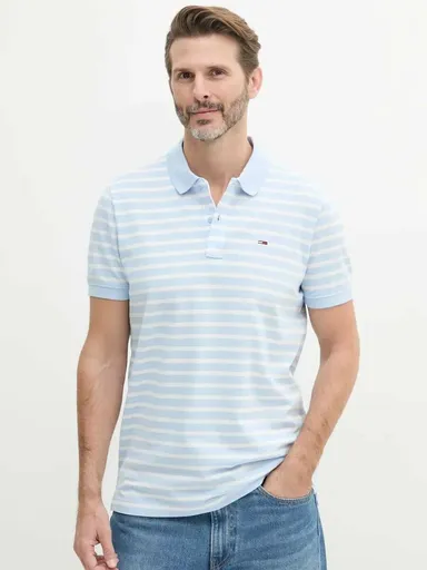 Tommy Jeans pánské pruhované polo tričko DM0DM20676 XL