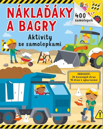 Náklaďáky a bagry - 400 samolepek - Gareth Williams