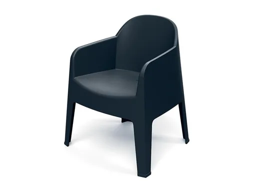 Židle zahradní MILANE 680x600x805mm - uhelná