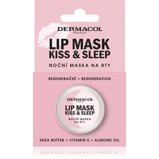 Dermacol Kiss & Sleep noční maska na rty vůně Bílá čokoláda 12 g