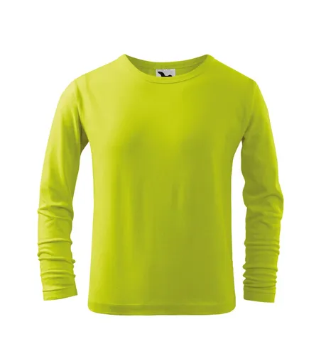 MALFINI Dětské tričko s dlouhým rukávem Long Sleeve - Limetková | 134 cm (8 let)