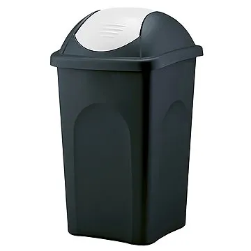 Stefanplast Odpadkový koš - výkl., 30l, obdél., ČER/BÍ/ČRV, víko PH (249105)