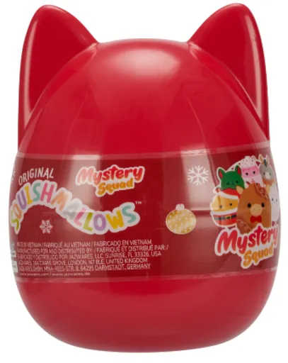 SQUISHMALLOWS Mystery vánoční kapsle, 10 cm
