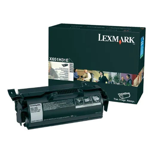 LEXMARK X651H31E - originální toner, černý, 25000 stran