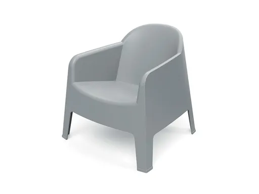 Křeslo zahradní MILANE 745x730x735mm - šedá