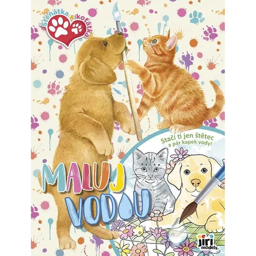 Jiri Models Maluj vodou A4 Štěňátka a koťátka