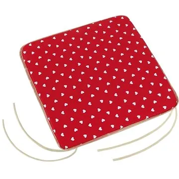 Bellatex Adéla hladký - 40 × 40 cm, hladký - srdíčka (7589)