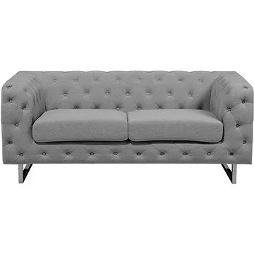 Čalouněná BELIANI dvoumístná světle šedá VISSLAND (beliani_118568)