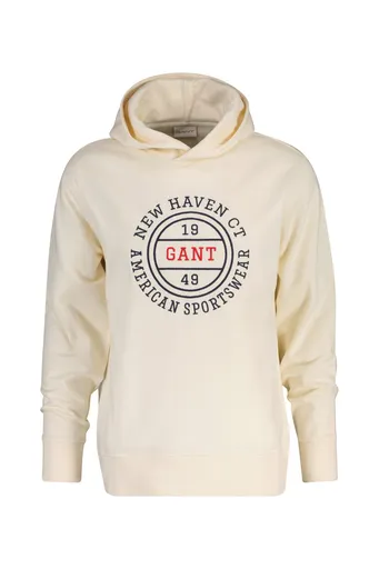 MIKINA GANT GRAPHIC HOODIE CREAM