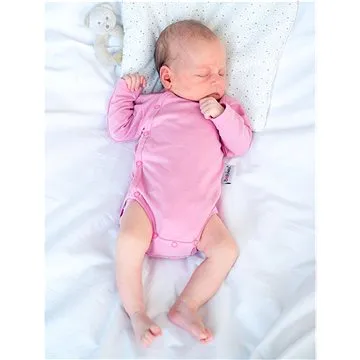 Bobánek Zavinovací body dlouhý rukáv Růžová  (BABYbob127nad)