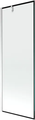MEXEN/S Next vanová zástěna FIX 70 x 150, černá dekor, chrom 895-070-000-00-70-01
