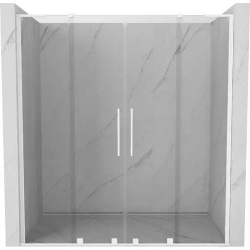 MEXEN/S Velar L Duo posuvné sprchové dveře 170, transparent, bílá 871-170-003-02-20