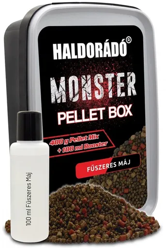 Haldorádó pelety monster pellet box 400 g 2 mm - pikantní červená játra