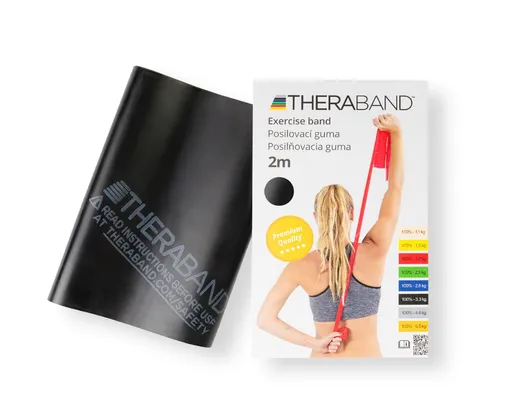 Thera-Band Posilovací guma 2 m 1 ks černá - speciálně silná