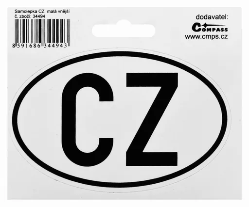 Compass 93298 Samolepka CZ malá vnější