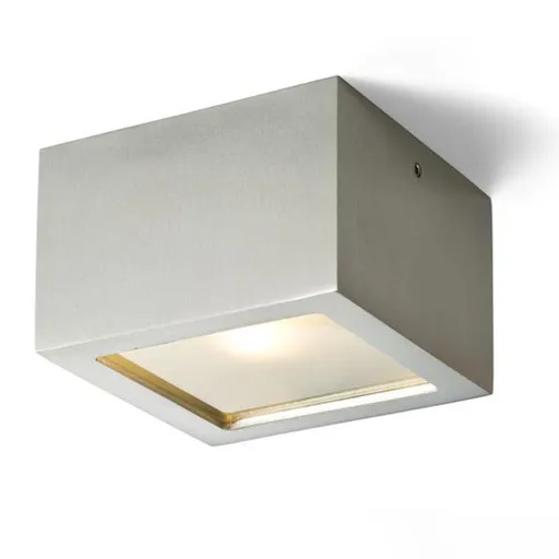 RED - DESIGN RENDL RENDL DEZA čtvercová hliník/satinované sklo 230V G9 25W IP54 R10166