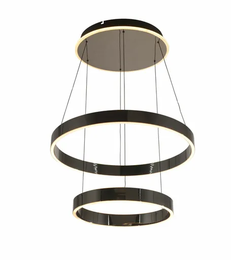 GeeTi Závěsné svítidlo Marling 80W 8000lm 3000K černý chrom