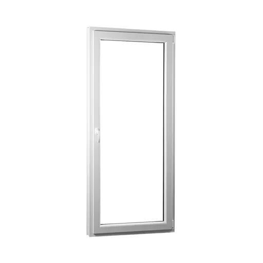 Jednokřídlé plastové balkónové dveře REHAU Smartline+, pravé - SKLADOVÁ-OKNA.cz - 850 x 2080