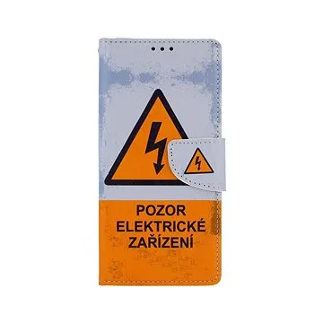 TopQ Xiaomi Redmi Note 9 knížkový Pozor elektrické zařízení 50615 (Sun-50615)