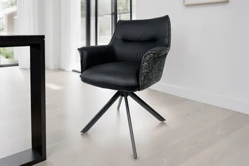 Otočné jídelní křeslo 2 ks KEUS Dekorhome