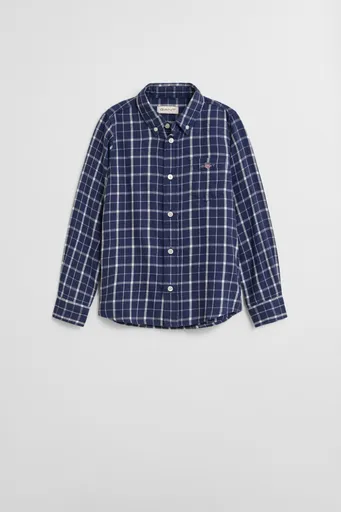 KOŠILE GANT CHECKED FLANNEL BD SHIRT PERSIAN BLUE