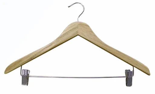 Dřevěné ramínko na šaty a kalhoty TORO