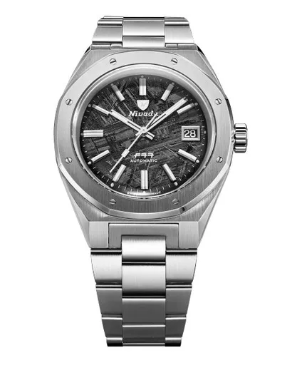Nivada Grenchen F77 Meteorite Date 41mm