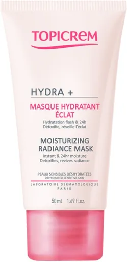 Topicrem Hydratační a rozjasňující pleťová maska HYDRA+ (Moisturizing Radiance Mask) 50 ml