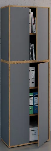 VCM 5dílná kancelářská skříň „Salia“ B60, antracitová