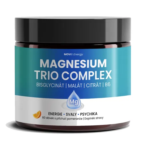 MOVit Energy Magnesium Trio Complex Drink pomeranč 360 g