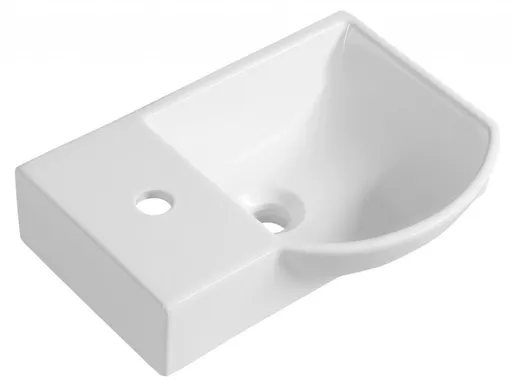 SAPHO LITOS keramické umývátko rohové, 45x32cm, baterie vlevo, bílá 4779