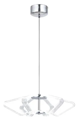 Závěsná lampa chrom 45cm LED 10W Caruso