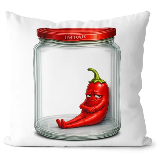 Polštář Osamocené chilli (Velikost: 55 x 55 cm)