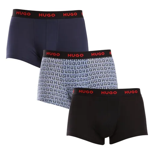 HUGO 3PACK pánské boxerky vícebarevné (50517894 975) L
