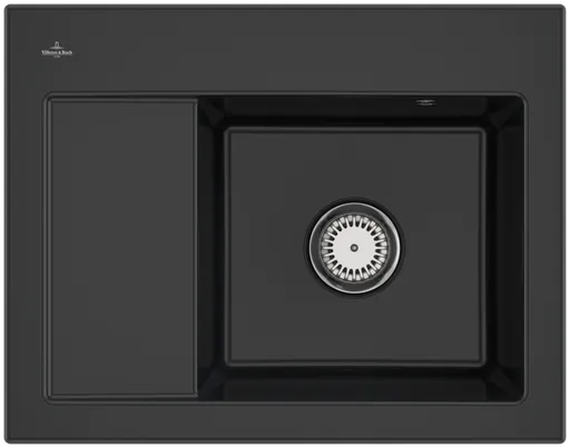 Keramický dřez Villeroy & Boch Subway 45 Compact, 331301R7, Pure Black 331301R7