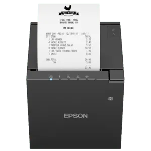 Epson TM-m30III, 8 dots/mm (203 dpi), cutter, USB, USB-C, Ethernet, Wi-Fi, NFC, black