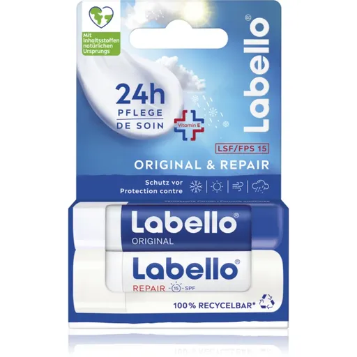 Labello Original & Repair obnovující hydratační balzám na rty 2x4.8 g