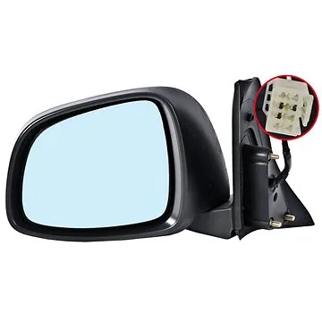 ACI zrcátko pro FIAT Sedici 06-  černé (obdélníkový konektor) L (1603805)