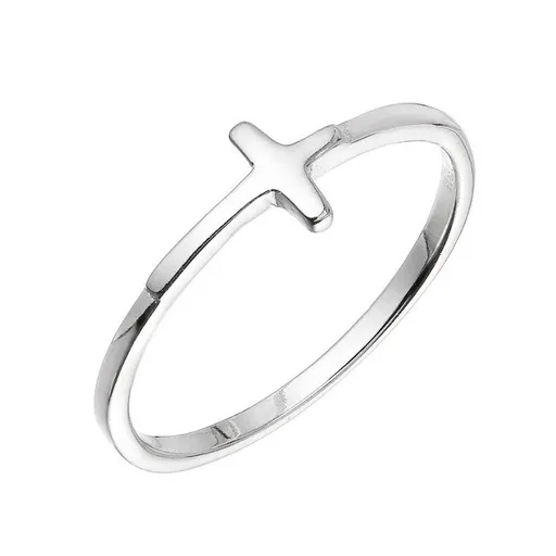 Evolution Group - Pavona Stylový stříbrný prsten Křížek 65001 52 mm