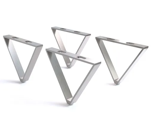 Podnož ve tvaru V 15 cm z nerezové oceli (sada 4 kusů) Tvar V