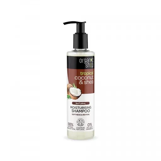 Organic Shop Hydratační šampon Tropical Coconut & Shea (Moisturising Shampoo) 280 ml