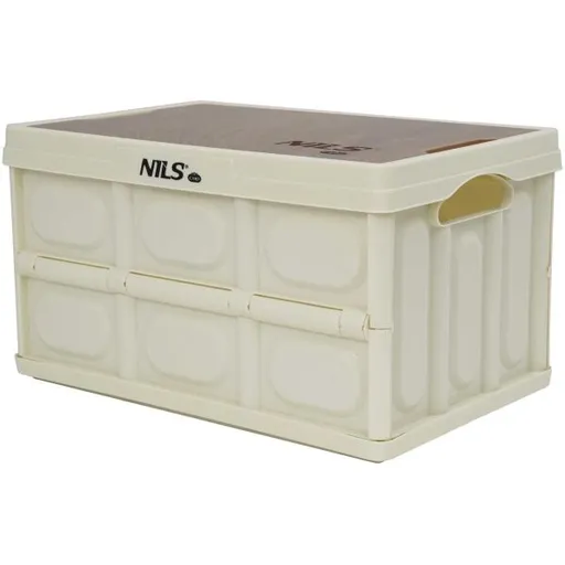 NILS CAMP NCB4007 Skládací přepravka, béžová, velikost