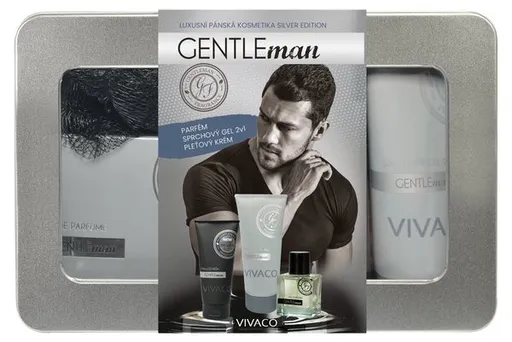 Vivaco Dárkové balení Gentleman Silver Edition v plechovém obalu