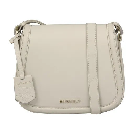 Dámská crossbody kožená kabelka Burkely Belouwe - krémová