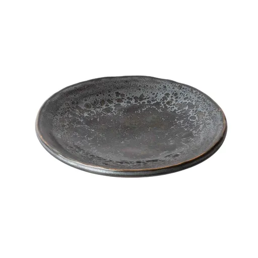 Dezertní talíř BLACK PEARL 13 cm, černá, keramika, MIJ