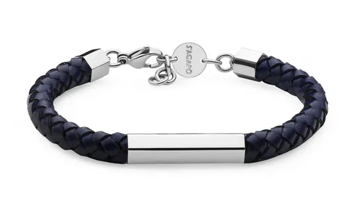 S'Agapõ Kožený náramek pro muže Ripple SRP75