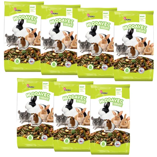 Akinu Kompletní menu krmivo pro velké hlodavce a králíky 7 x 1 kg