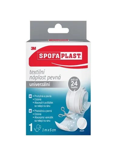 3M Spofaplast 254 Pevná textilní náplast 1 m x 6 cm